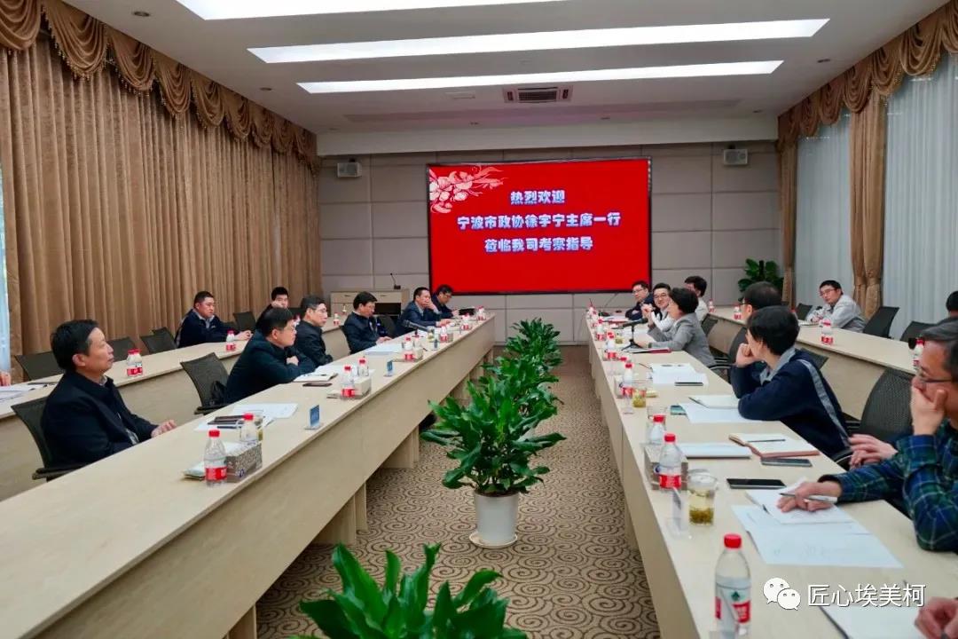 市政协主席徐宇宁 莅临埃美柯开展“三服务”活